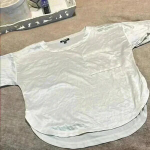 White Express Short Sleeve Blouse